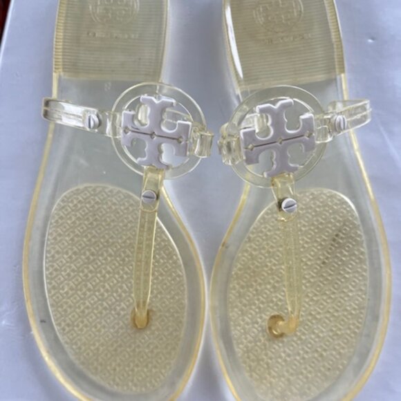 Tory Burch  Mini Miller Jelly Thong Sandals Sz 8 Dustbag - Picture 5 of 16
